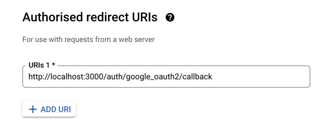 How to add Redirect URL to Google Cloud Console